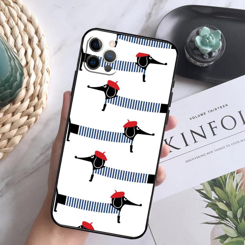 

Dachshund Sausage Dog Puppy Case For iPhone 15 11 12 13 14 Pro Max XS XR X 7 8 Plus 12 13 Mini 16 Pro Max Soft Cover iPhone 14 Plus