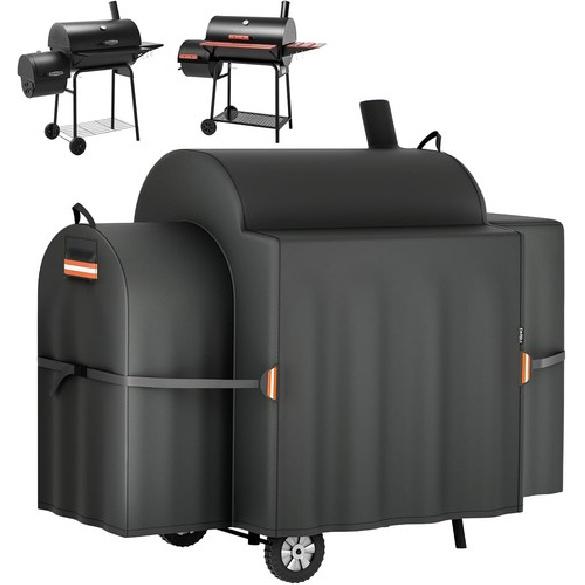 1x Outdoor Grill Cover for Royal Gourmet 30  Barrel Charcoal Grill with Offset