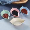 Dipping Dish Leaves Shape Japanese Style Smooth Edges Stackable Non Slip Bottom Serving Burrs Free