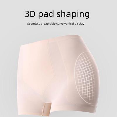 Nahtlose Hüftlifting-Hose mit Schrittpolster für Damen