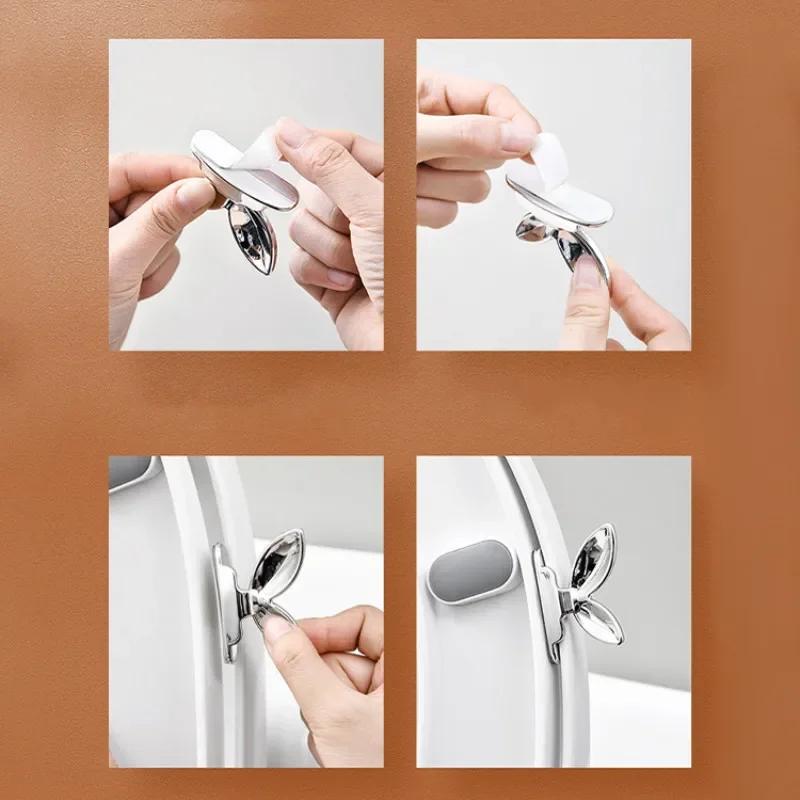 Multifunctional Portable Toilet Seat Lifter Bathroom Non-dirty Hand Toilet Seat Flip Artifact Door Drawer Puller