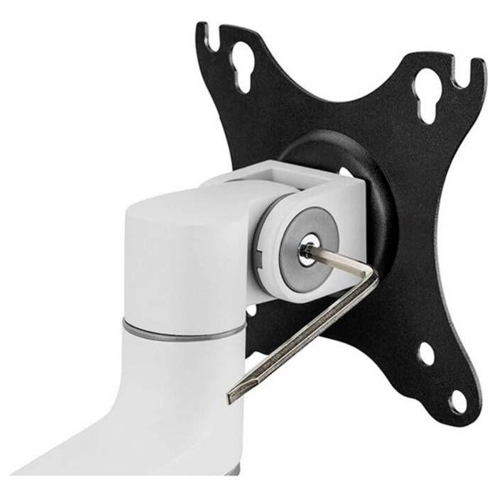 Neomounts DS60-425WH1 Tischhalterung für Bildschirm 43,2 cm (17) - 68,6 cm (27) weiß höhenverstellbar, neigbar,