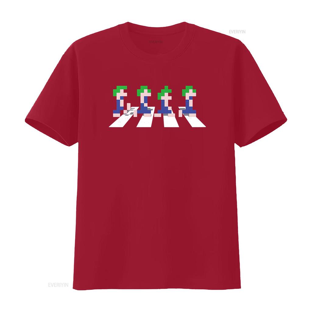 Retro 8Bit Pixel Lemmings Road Video Game Gamer T Shirt Geek Nerd Gaming Style Vintage Washed Top For Everyday Wear Fashion