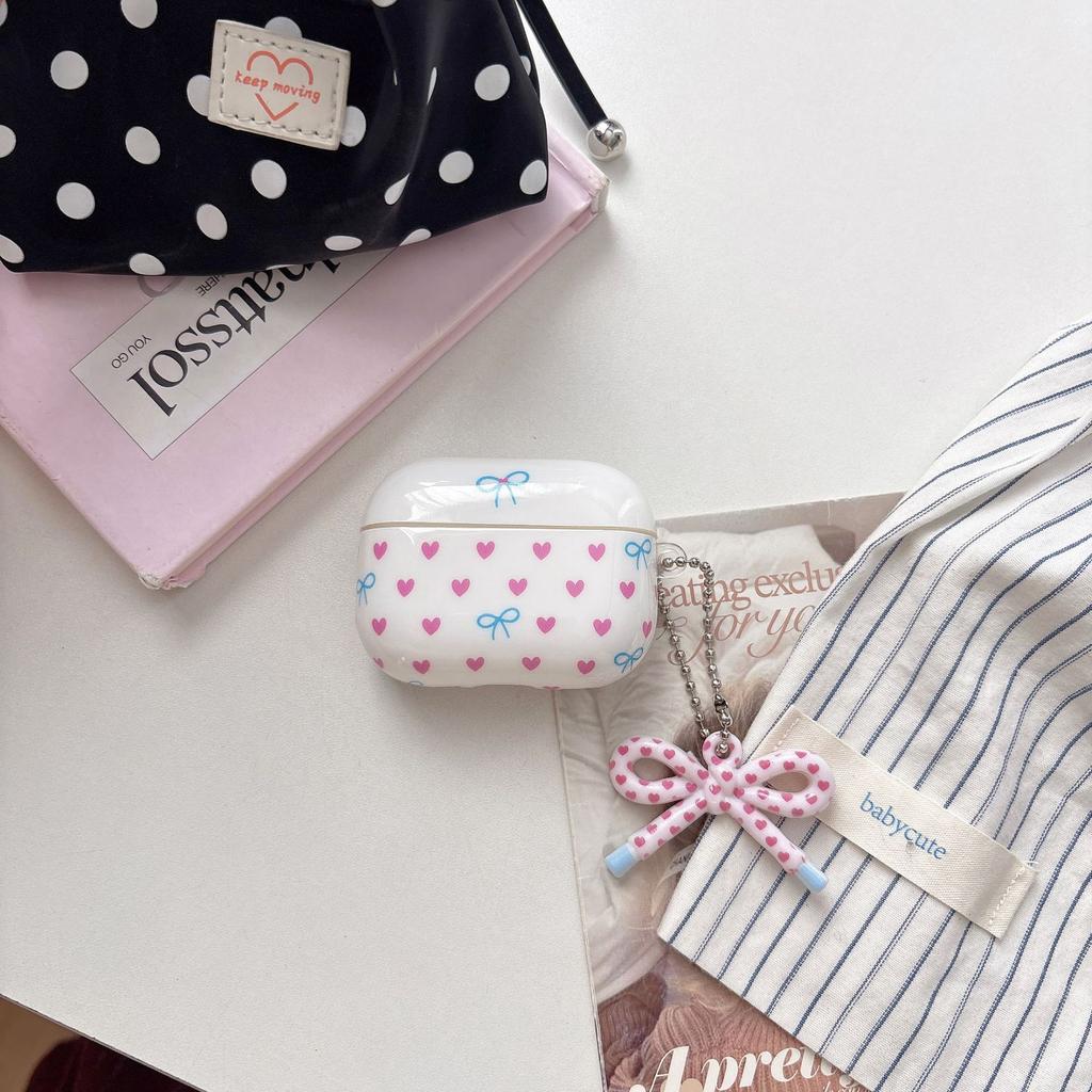 ins Polka Dot Love Applicable Apple AirpodsPro1 Bluetooth Headset 1st Generation Protective Case Soft Case Headphone Case 1