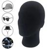 Wig Foam Head Model Black Color Display Stand Rack Male Mannequin Head  Photography Prop