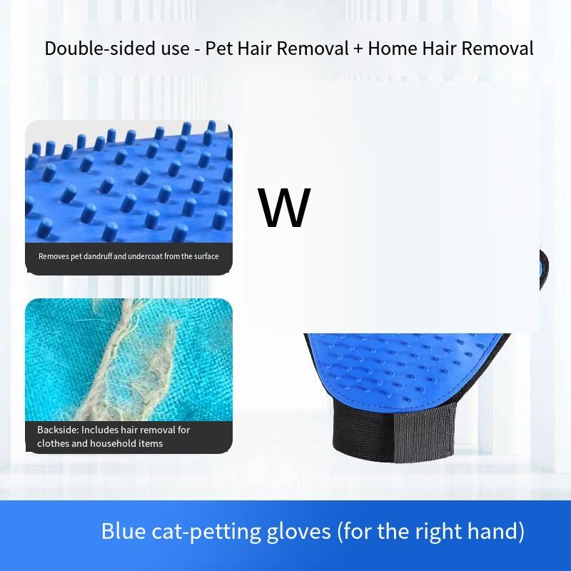 Silicone Pet Grooming Glove CatDog Hair Remover Brush Gentle MassageComb EfficientFloating Hair Removal Bathing Tool PetSupplies