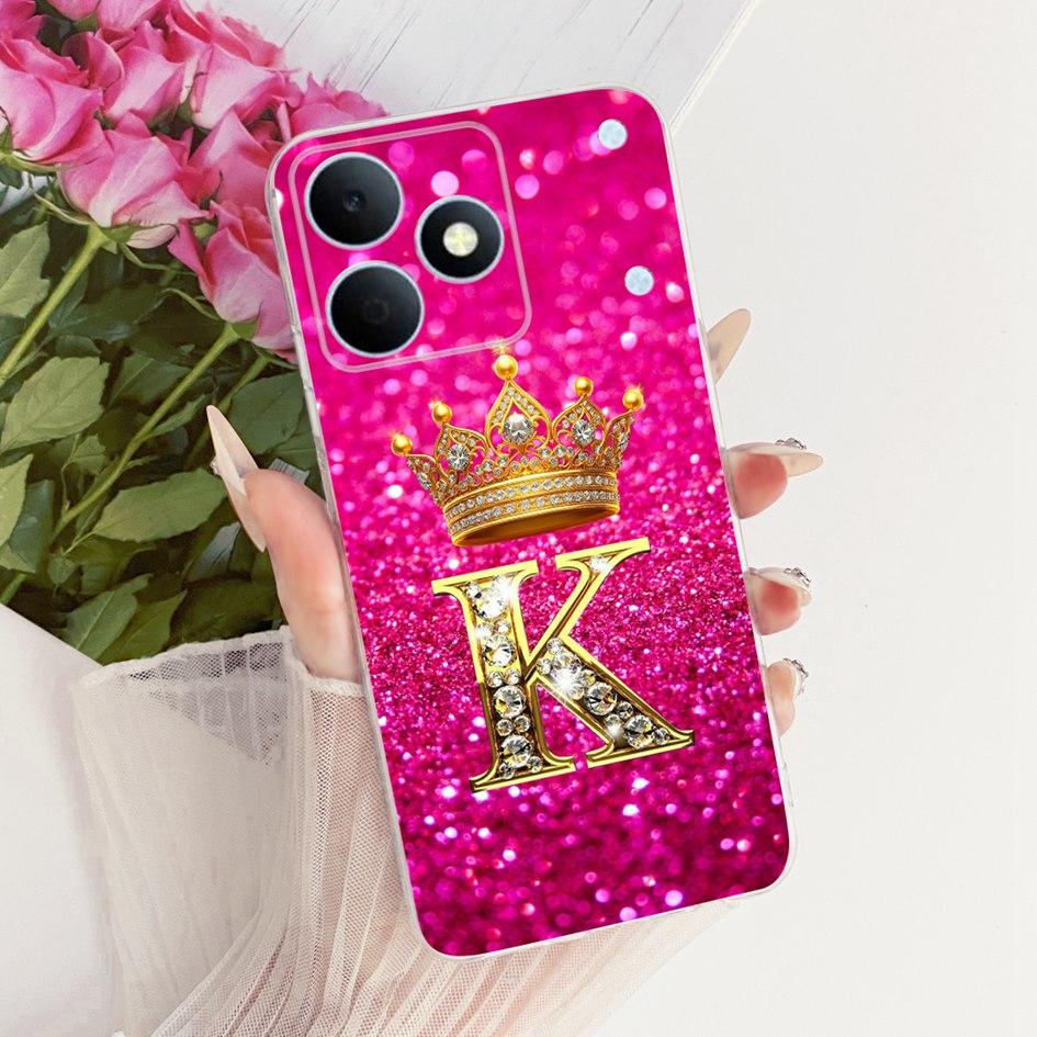 For OPPO Realme Note 80 Case 2026 New Cute Letters Crown Soft Silicone Phone Cover For Realme Note 80 4G Funda Note80 Back Cases