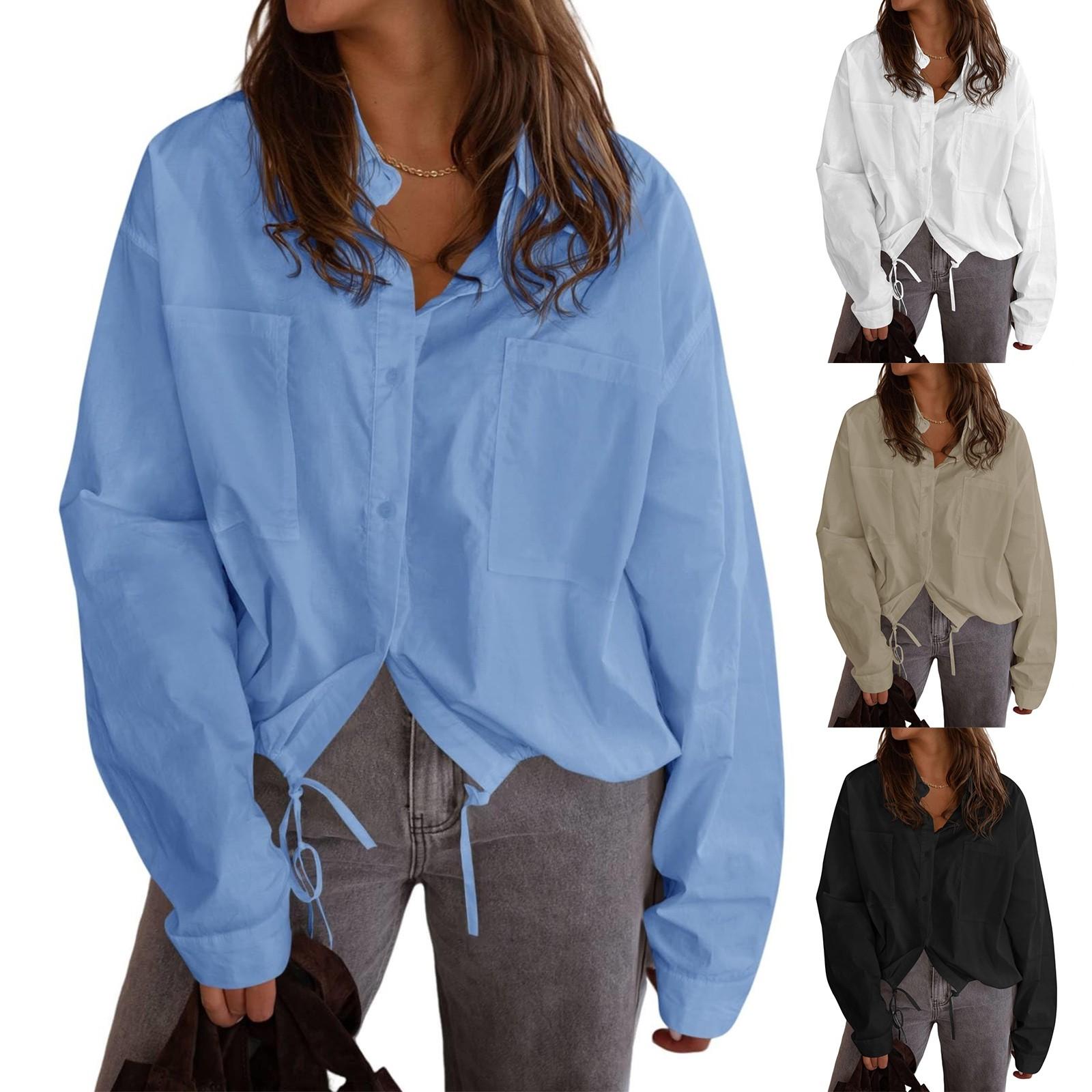 

Women s Plain-colored Casual Loose Top S чорний