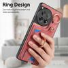 D6 For OnePlus 12 5G Case Leather+TPU Phone Cover with Ring Kickstand Card Bag