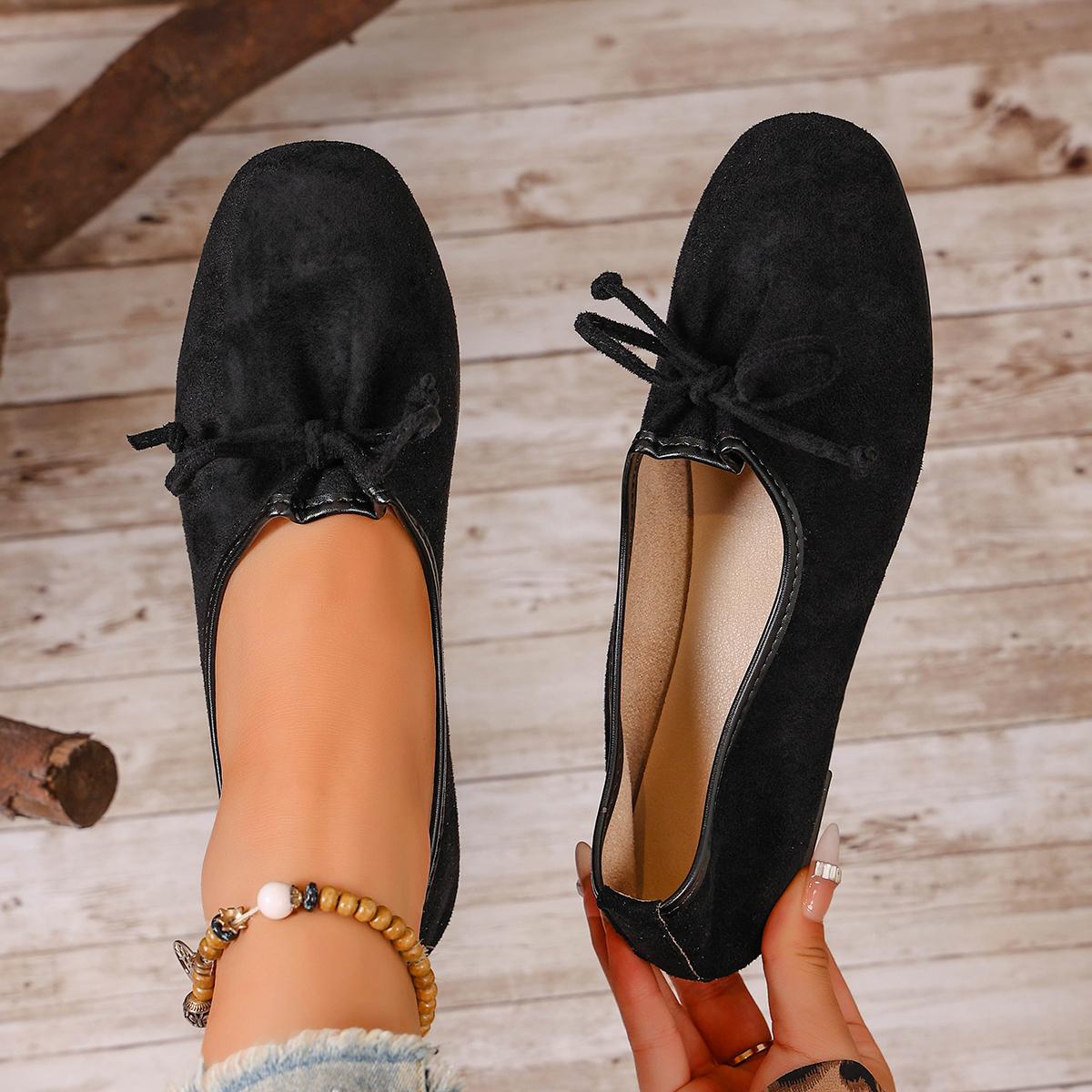 

2025 New Ballet Women Flats Outdoor Women Shoes Spring Summer Slip-On Loafers Casual Comfortable Flat Sneakers Women 35 чёрный