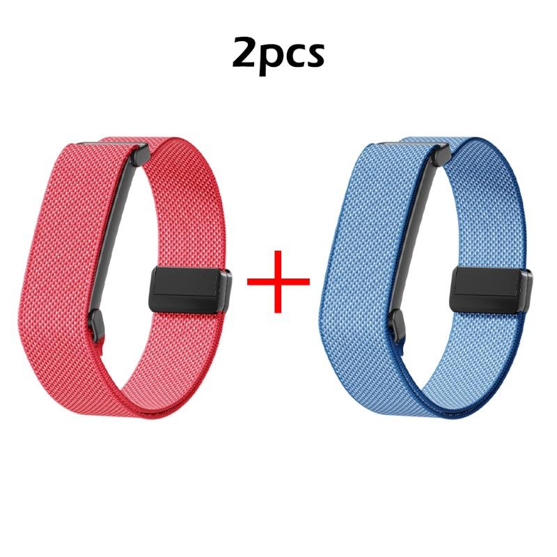 2 Stück Original-Nylonarmband für Google Fitbit Air Uhrenarmbänder Fitness-Tracker Sport Ersatzarmband für Google Fitbit Air Armbänder