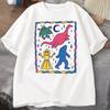 Colorful Cryptids T Shirt Unisex Women Cute Animal Printed Tshirt Casual Cotton Round Neck Tshirt Harajuku Streetwear Clothes Tops