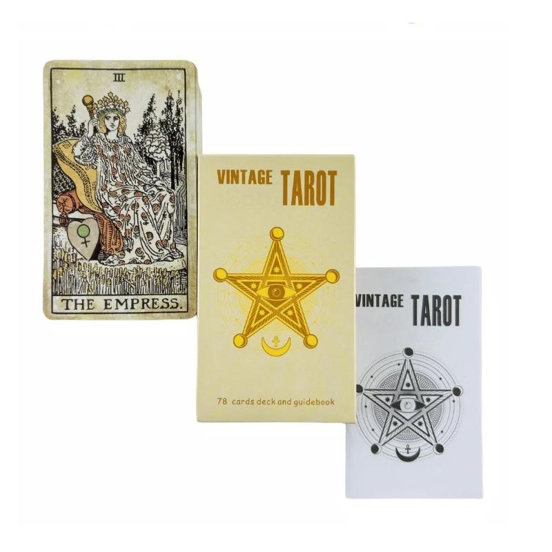The Rider Vintage Tarot Cards A New 78 Deck With Paper Book Oracle English Divination Edition Borad Playing Games