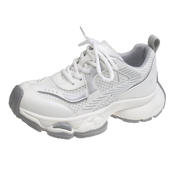 Temperament Platform Dad Shoes Women 2025 New Summer Mesh Breathable Casual Sports Shoes Versatile Commuter Shoes