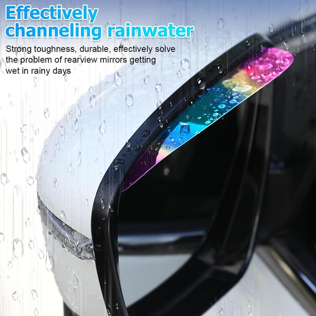 Car Mirror Rain Visor Eyebrow, Vehicle Rear View Mirror Rain Visor Guard, Automotive Exterior Side Mirror Rain Protection Cover Decor Accessories,