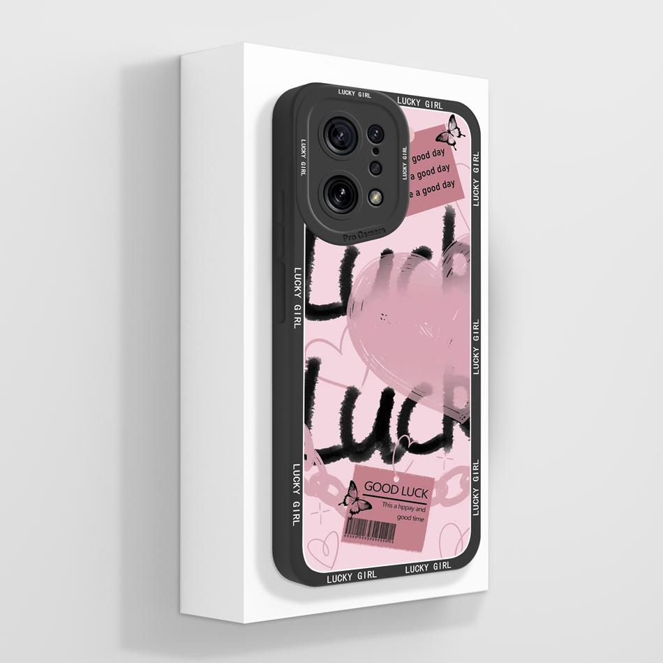 For Oppo Find X5 Pro Lite Case Artistic Style Funda For Oppo Find X 5 X5Pro X5Lite Liquid Silicone Soft Phone Back Cover Coque