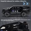 1:24 Rezvani Vengeance Spinosaurus Riot Police Car Model Toy Music Light Wheel Steering SWAT Models for Children's Gifts