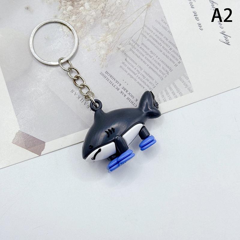 Tralalero Tralala Key Chain Anime Tungtung Sahur Brainrot Car Keys Ring Action Figures Toys Keychains Bags Pendant Decor Gift