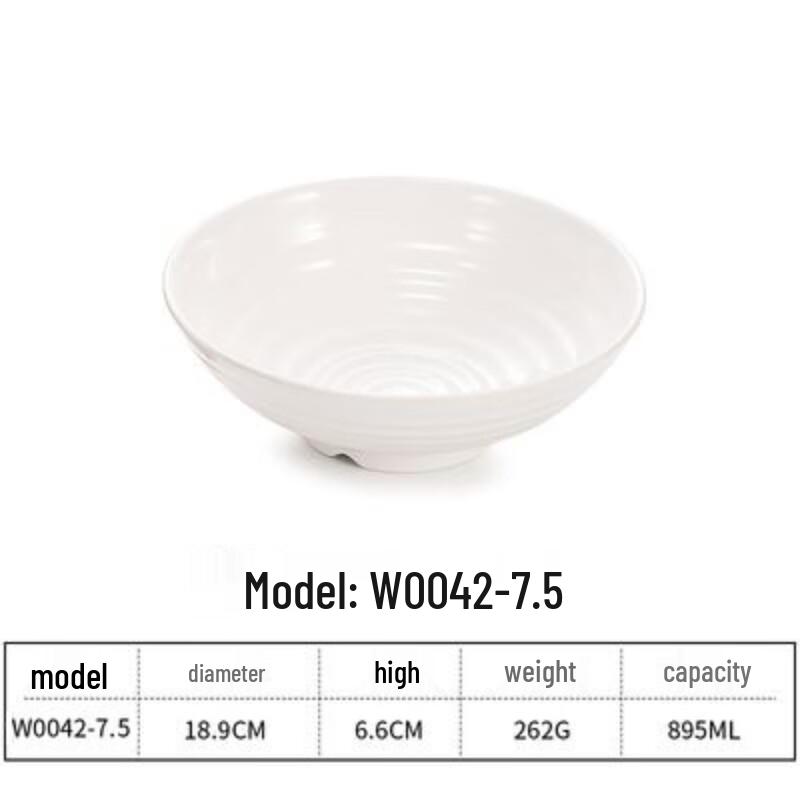A5 Melamine Thickened Commercial Ramen Bowl