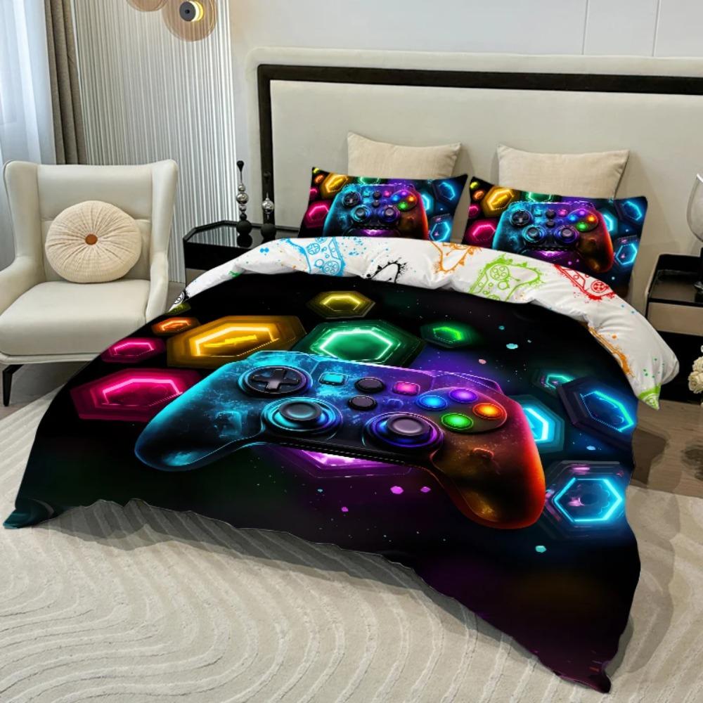 3PC Space Fragment Game Console Cover 100% Skin Friendly Polyester Comfortable Bedding No Padding