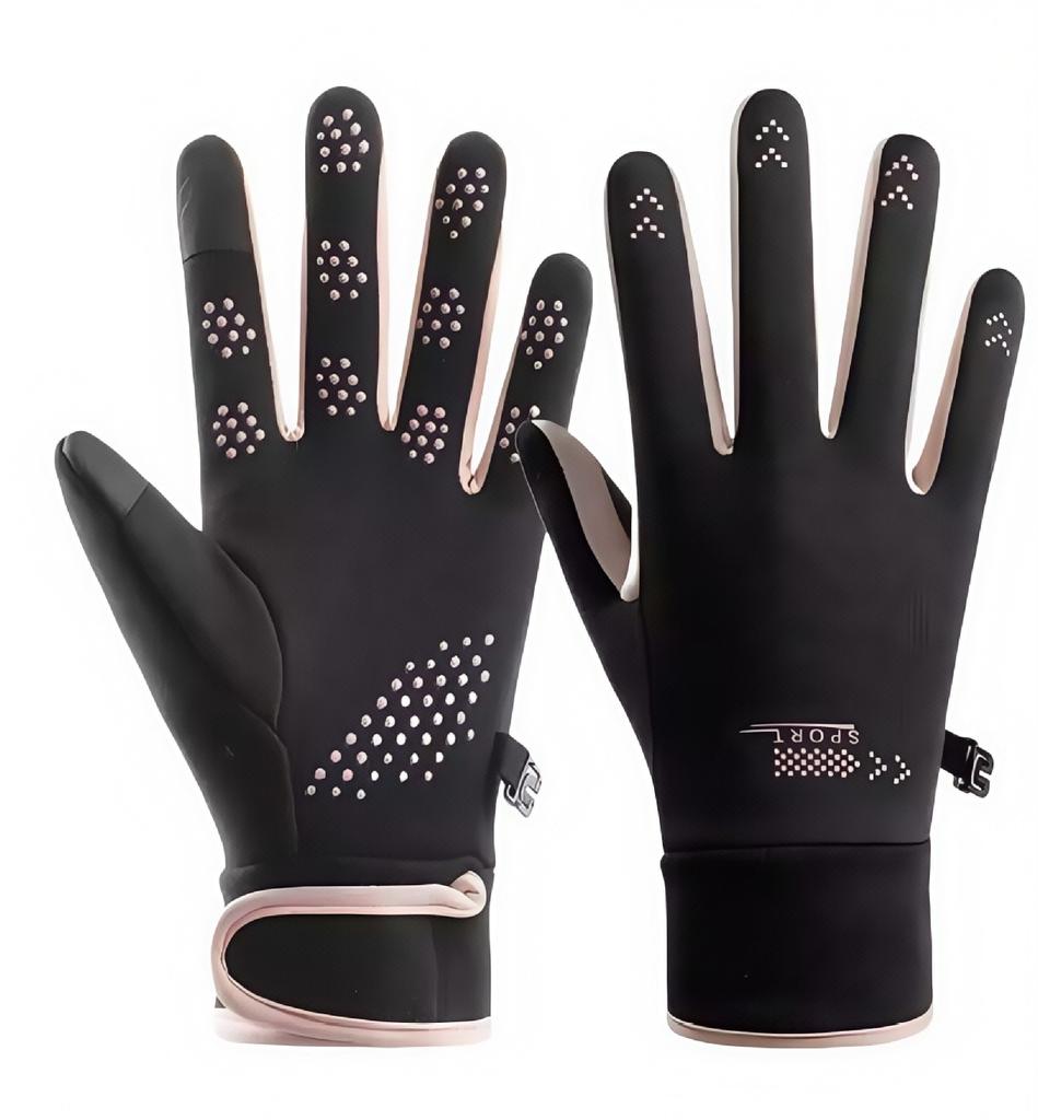 Outdoor Sports Gloves Winter Thermal Touchscreen Windproof Cold Resistant with Fleece Lining for Cycling Skiing Motorcycle