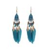 Ethnic Style Super Fairy Feather Earrings Bohemian Holiday Wind Ear Hook Premium New Chinese Beaded Earrings Women