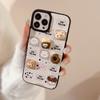 Niedlicher Bär für iPhone 16 Handyhülle 17 Promax Hautmuster 15 für iPhone 13 Dreidimensionale Kekse 11 Herbst