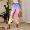 Women's Casual Gradient Print Jogger Pants with Drawstring Elastic Waistband and Cuffed Ankles