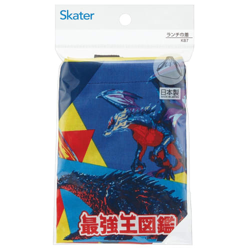 Skater Children's Lunch Box Drawstring Bag, Strongest Illustrated Guide, Made in Japan, KB7-A