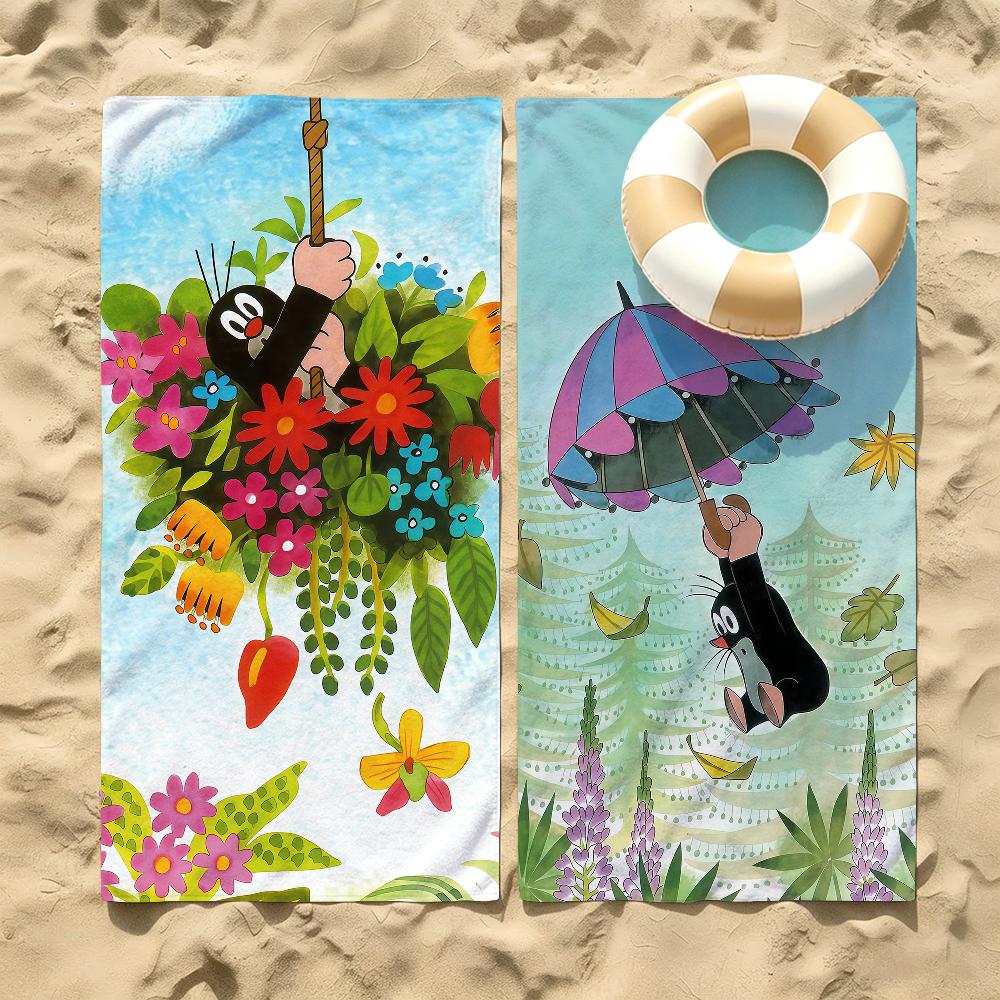 Jmg Household Supplies Cute The Little Mole Art Beach Towel For Beaches Yoga Studios Gyms Hot Springs Swimming Pools And Picnics