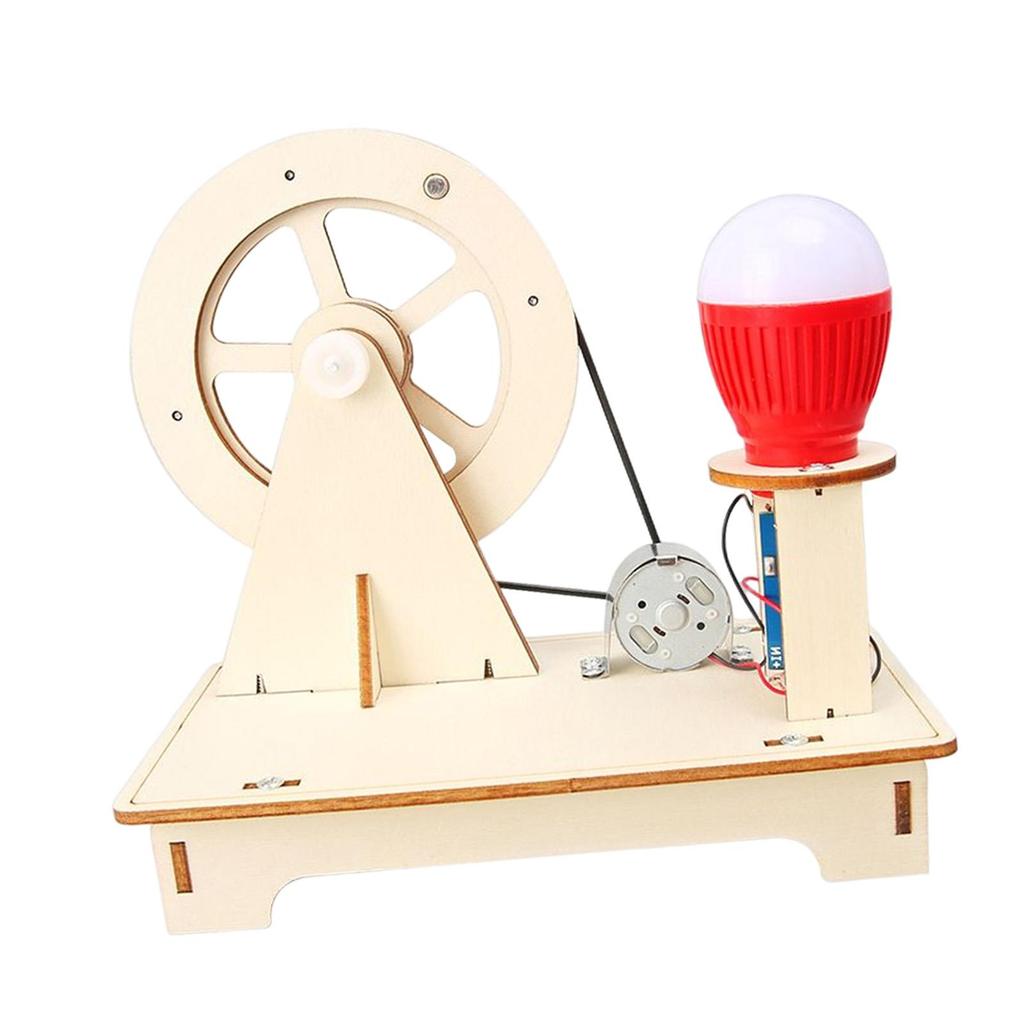 Wooden Science Kit Experiment Project Educational Stem Building Toy Hand Generator for Boy Girls