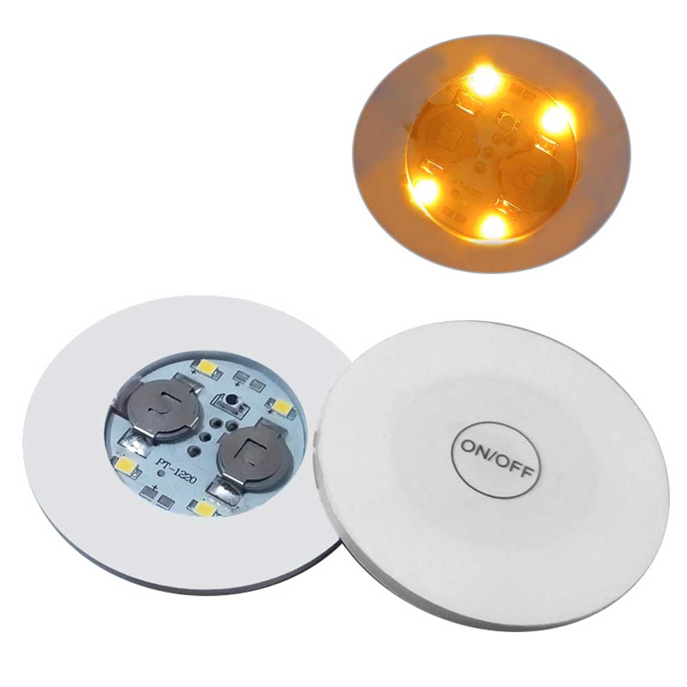 10pcs Luminous LED Coaster Lights Luminated Wine Bottle Stickers LED Light Party Drink Cup Mat for Bar Wedding Party Decor