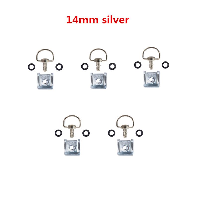 for DUCATI Quick Release Turn Race Fairing Fastener Universal 5sets for SUZUKI for BMW for YAMAHA Motorcycle accessories Bolt 14mm silver