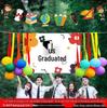 2026 Children's Day Graduation School Decoration: Rainbow Balloon & Ribbon Setup for Outdoor Classroom Camping Atmosphere