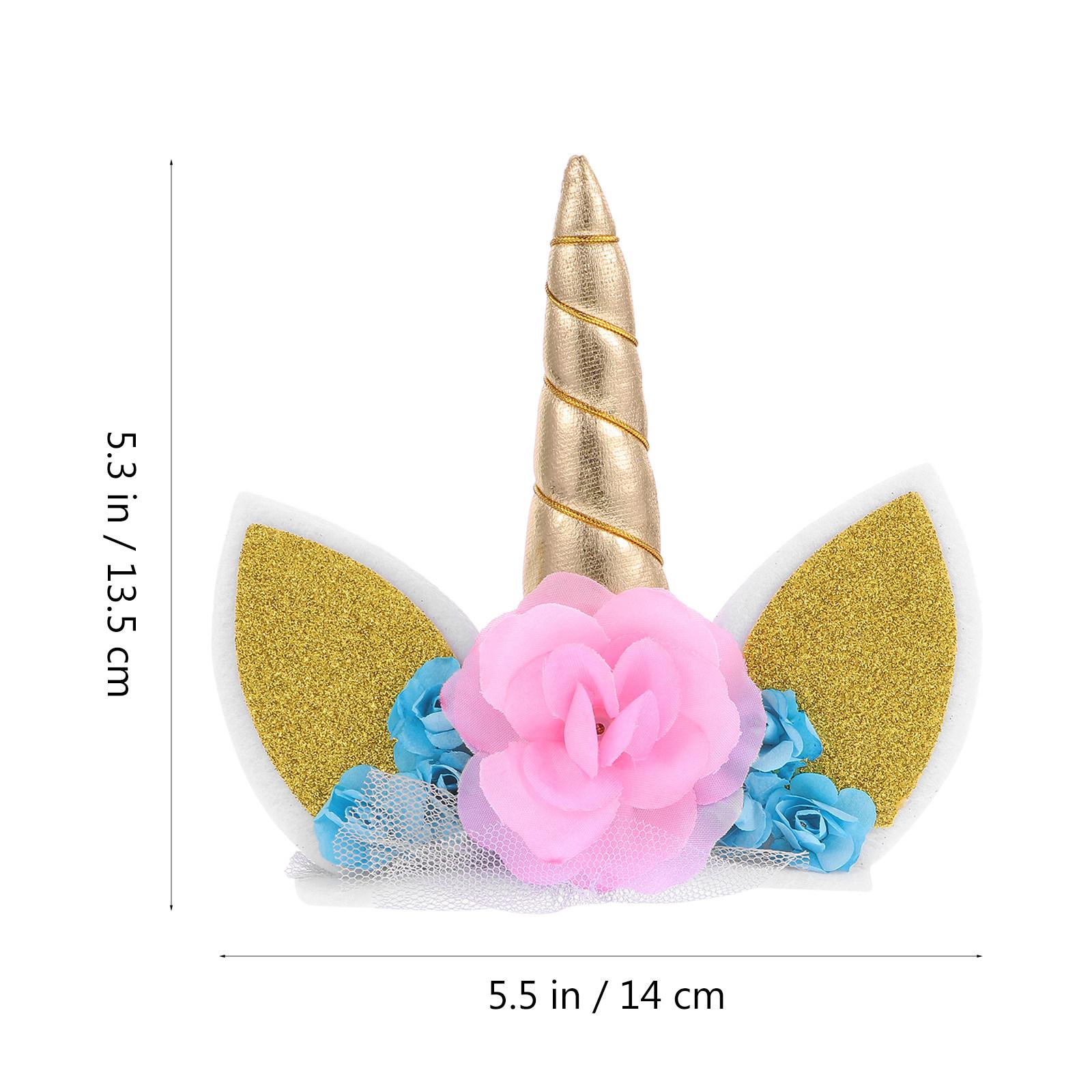 

Unicorn Cake Topper Sturdy Cake Decoration Birthday Party Ornament Dessert Decoration Fun Photo Prop Unicorn Cupcake Topper