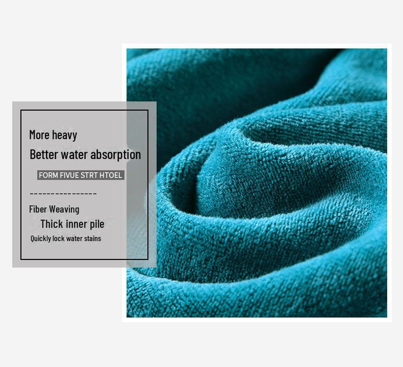 Plush Microfiber Bathrobe: Soft, Thick, Absorbent, Quick-Drying, Non-Shedding Unisex Robe for Autumn and Winter