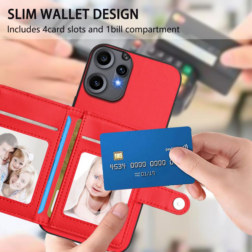 For Nothing CMF Phone 2 Pro Case RFID Blocking Card Holder Kickstand TPU + PU Leather Phone Back Cover