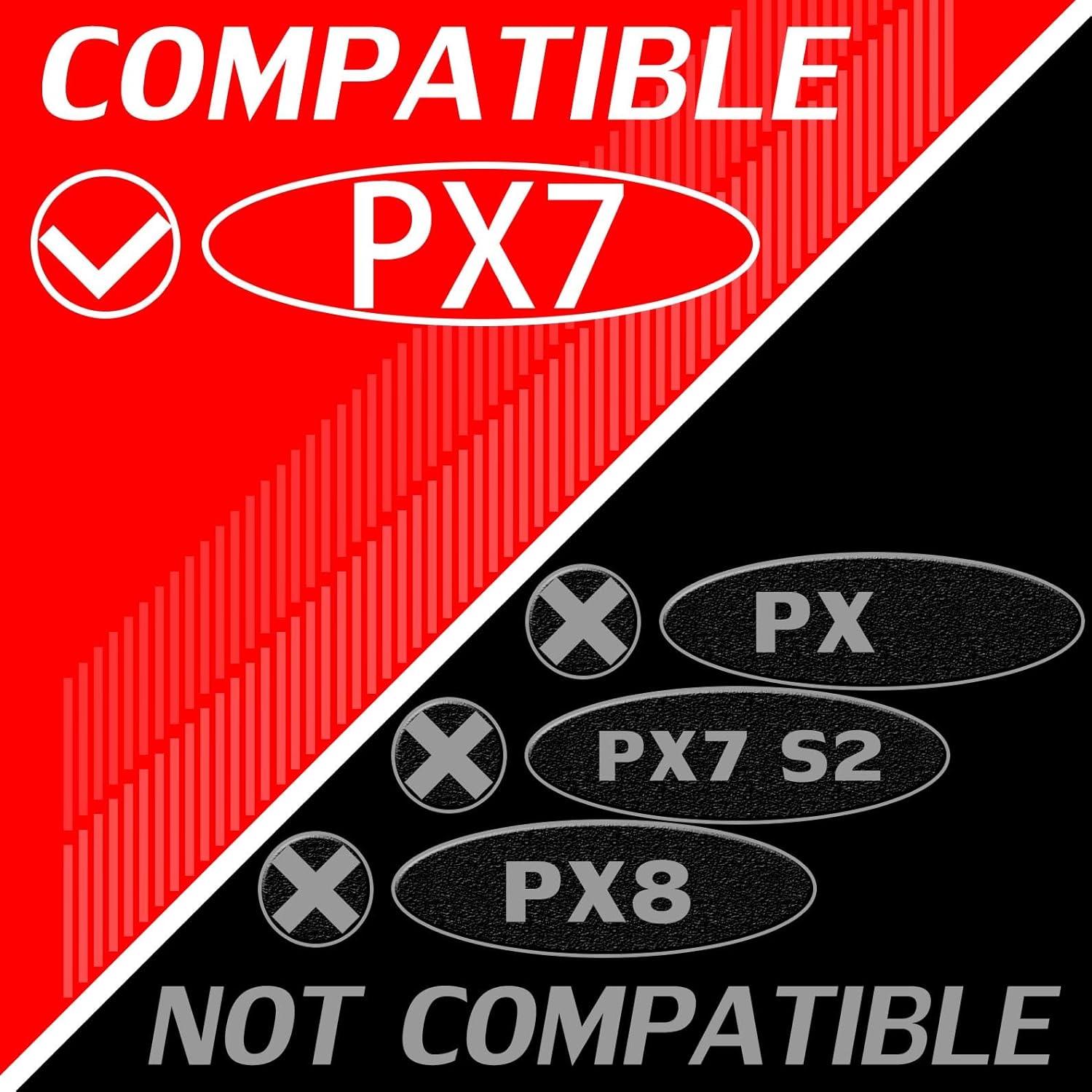 Ear Pads Compatible with PX7 Headphones I NOT FIT PX7 S2 and PX8 (Leather)