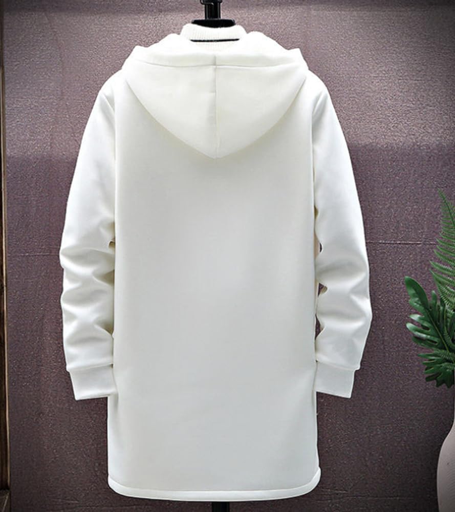 Long Large Loose Bench Boa Zip Fleece Cold Boa [foveitaa] Men's Coat, Autumn/Winter Clothing, Parka, Size, Fit, Coat, Parka, Cardigan, Coat, Up,