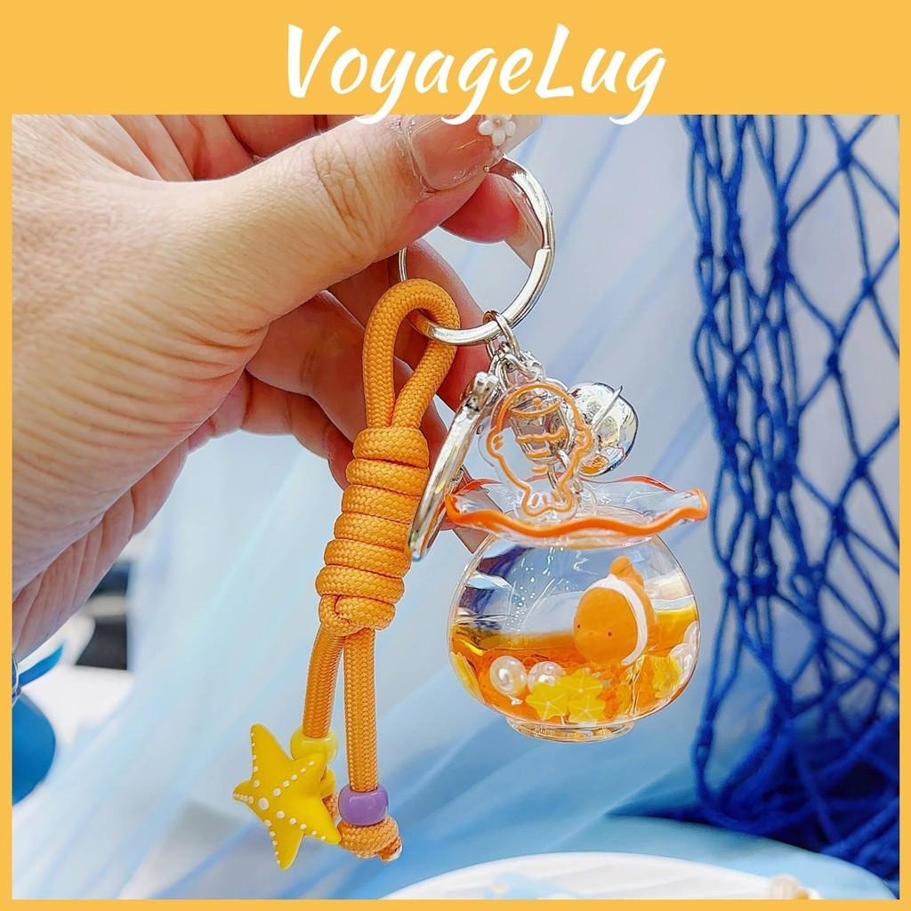 Seahorse Sea Turtle Devil Fishes Fish Tank Keychain Three Pendant Dimensional