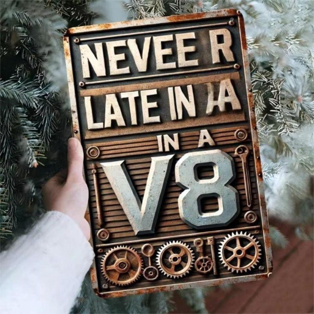 Retro Metal Tin Sign 20x30cm for Home Living Room Balcony Wall Decor