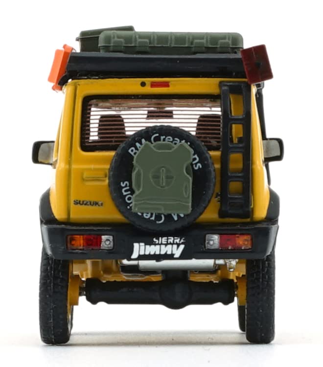 Scherer Designs BM CREATIONS Měřítko Suzuki Jimny 2019 RHD Rhino Slonová kost Žlutá Balíček příslušenství BMC X JIMNY 5. výročí Hotový model 1/64 (JB74)