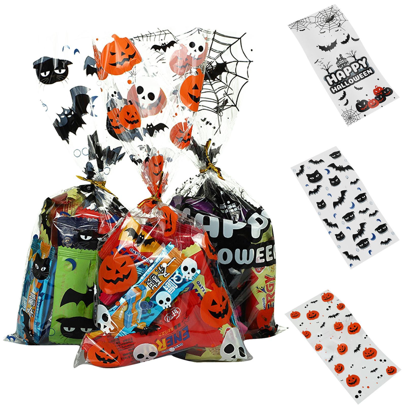 

50Pcs Halloween Candy Bags Candy Pouch Halloween Packaging Bag