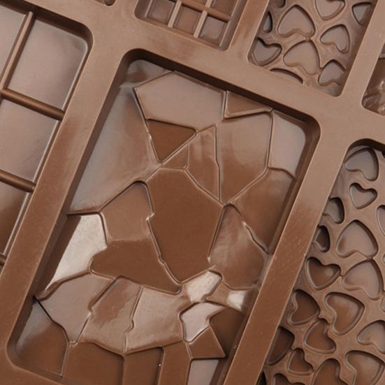 Chocolate Mold Food Grade Easy Release Silicone Candy Gummy Waffle Mold for Kitchen