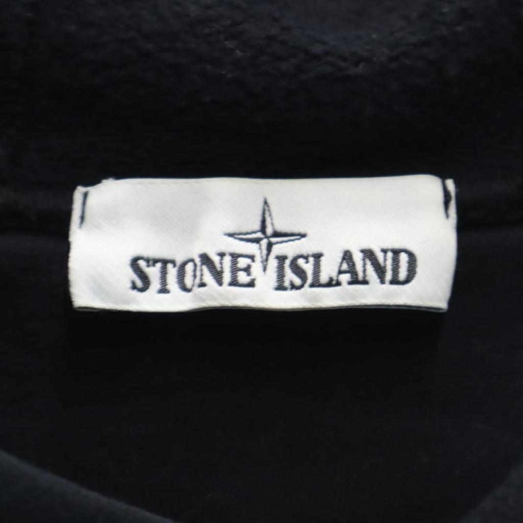 STONE ISLAND Made In Romania Long Sleeve Parker M Black Back Brushed Men's Used