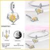 Brand New Copper Fashionable Gold Sunflower Heart Charm Beads For Brand Original Bracelet Diy Jewelry