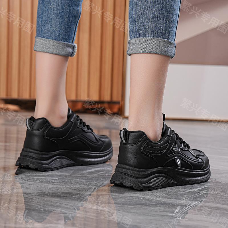 New autumn casual sports shoes ins lightweight soft-soled thick baseplate shoes G