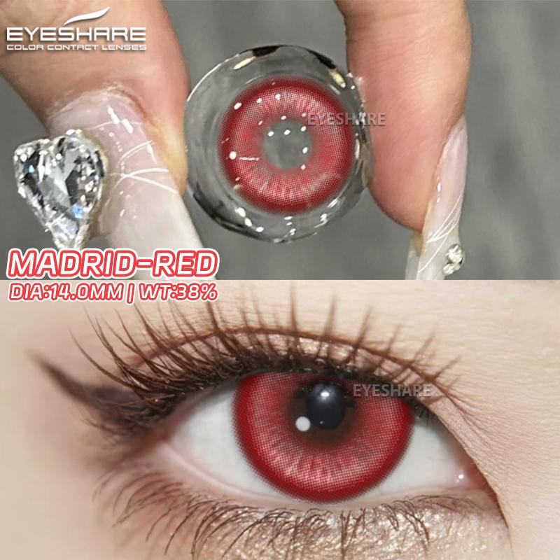 EYESHARE Hot Selling 2pcs Colored Contact Lenses Green Eye Lens Yearly Cosplay Blue Makeup cosplay Anime Accessories Helloween lens