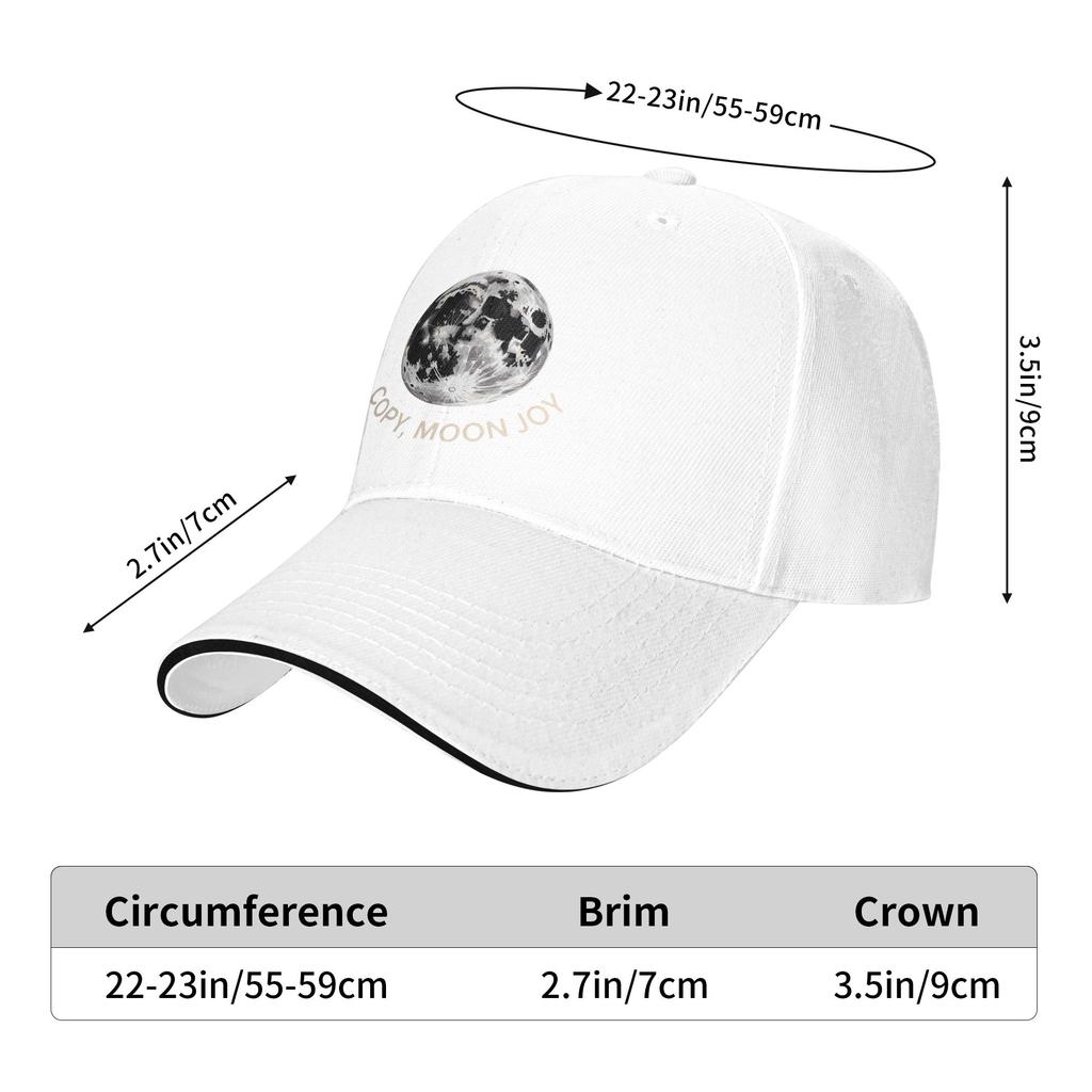 Copy Moon Joy Sun Baseball Cap  Summer Street Style Trucker Hat For Couple Women Hiking Fishing Snapback Cap