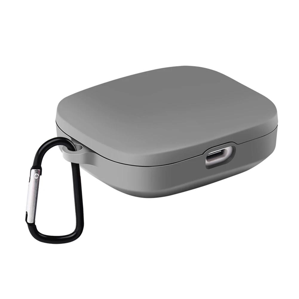 Silicone Protective Case for Redmi Buds 5 Anti-Drop Shockproof and Dustproof with Carabiner for Easy Carrying